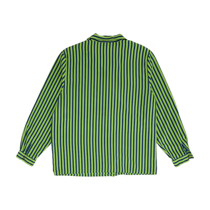 Green Plus Striped Button Down