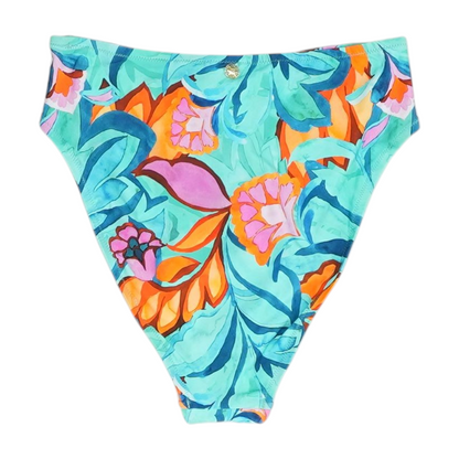 Blue Abstract Swim Bottom