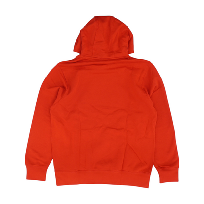 Red Solid Hoodie Pullover