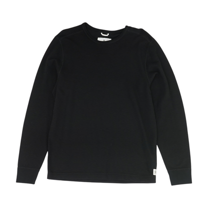 Black Solid Pullover Sweater