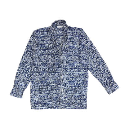 Blue Abstract Pajama Top