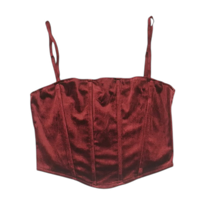 Maroon Cropped Blouse