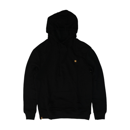Black Solid Hoodie Pullover