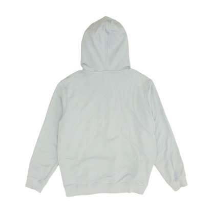 Blue Solid Hoodie Pullover