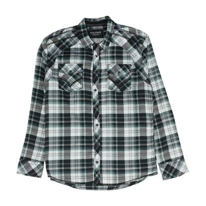 Multi Plaid Long Sleeve Button Down