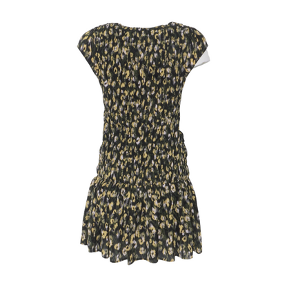 Green Abstract Mini Dress