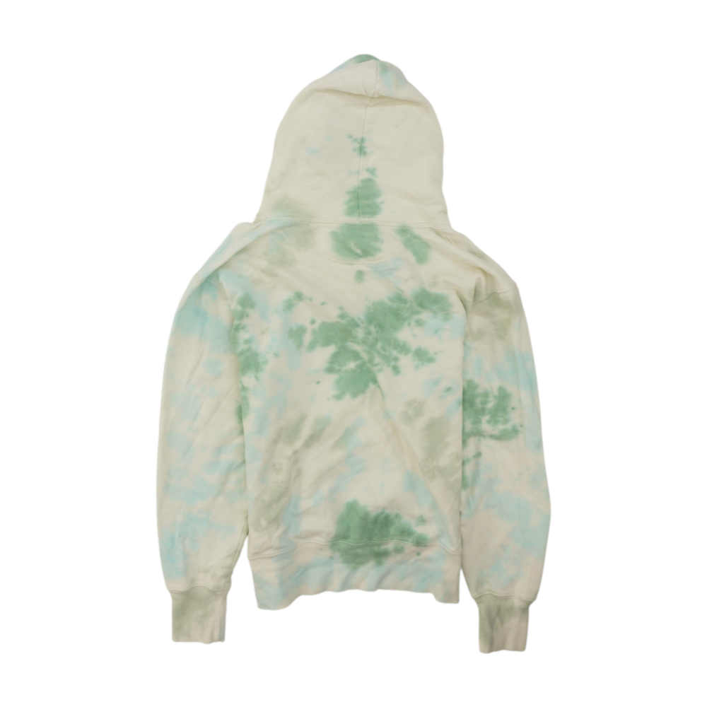 Ivory Tie-Dye Hoodie Pullover