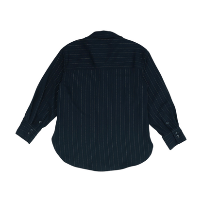 Black Striped Button Down
