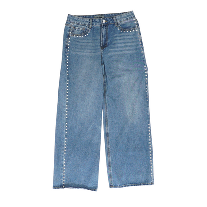 Blue Wide Leg Jeans