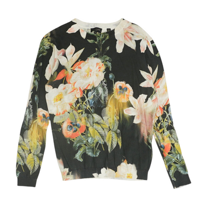 Black Floral Blouse
