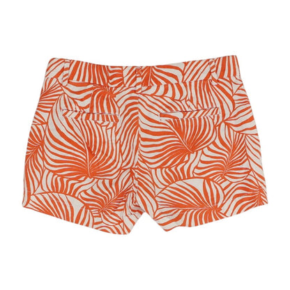 Orange Tropical Khaki Shorts