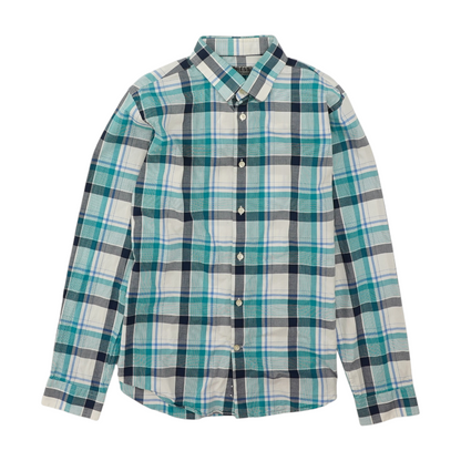 Multi Plaid Long Sleeve Button Down