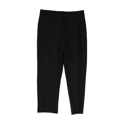 Black Solid Chino Pants