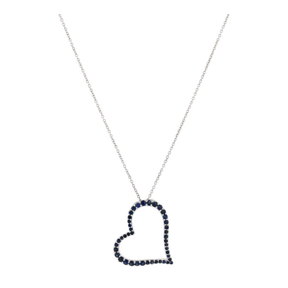 Sterling Silver Sapphire Pendant Necklace