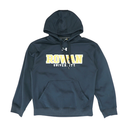 Black Rowan University Solid Hoodie Pullover