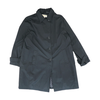 Black Solid Rain Coat