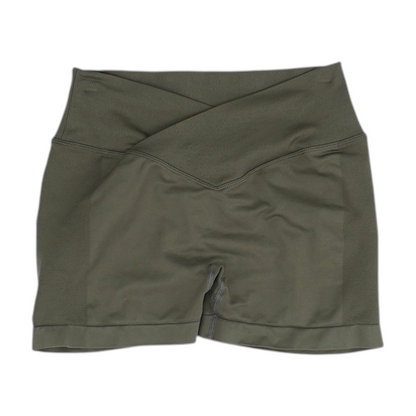 Brown Solid Active Shorts