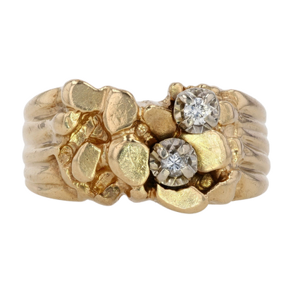 1/10 ctw 10K Yellow Gold Diamond Fashion Ring