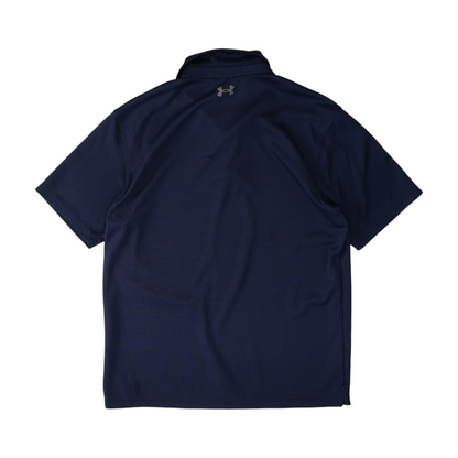 Navy Solid Short Sleeve Polo