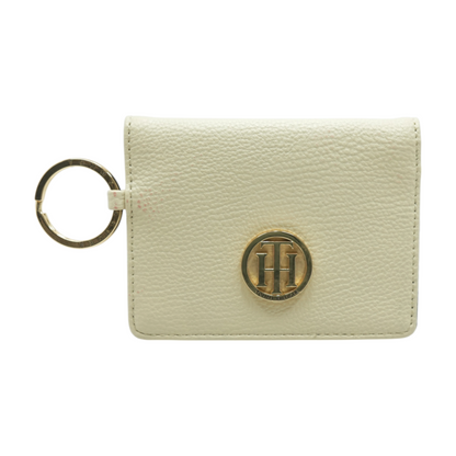 Beige Card Case Wallet