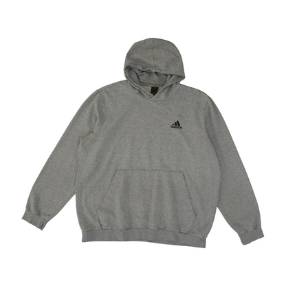 Gray Solid Hoodie Pullover