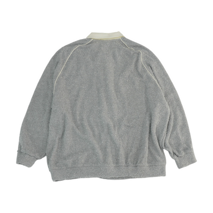 Gray Solid Sweatshirt Pullover
