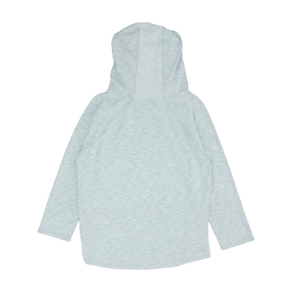 Gray Solid Hoodie Pullover