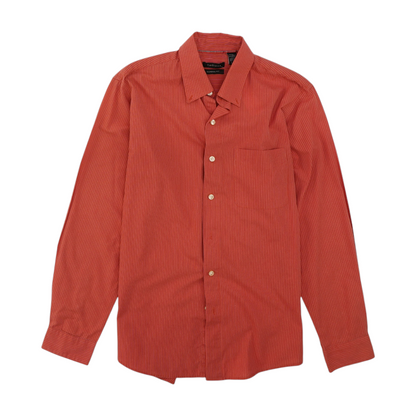 Red Striped Long Sleeve Button Down