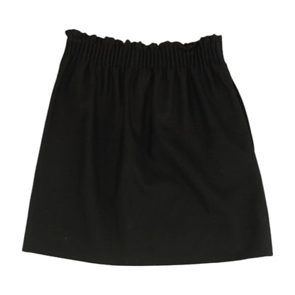 Black Solid Mini Skirt