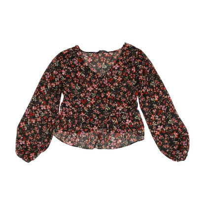 Multi Floral Long Sleeve Blouse