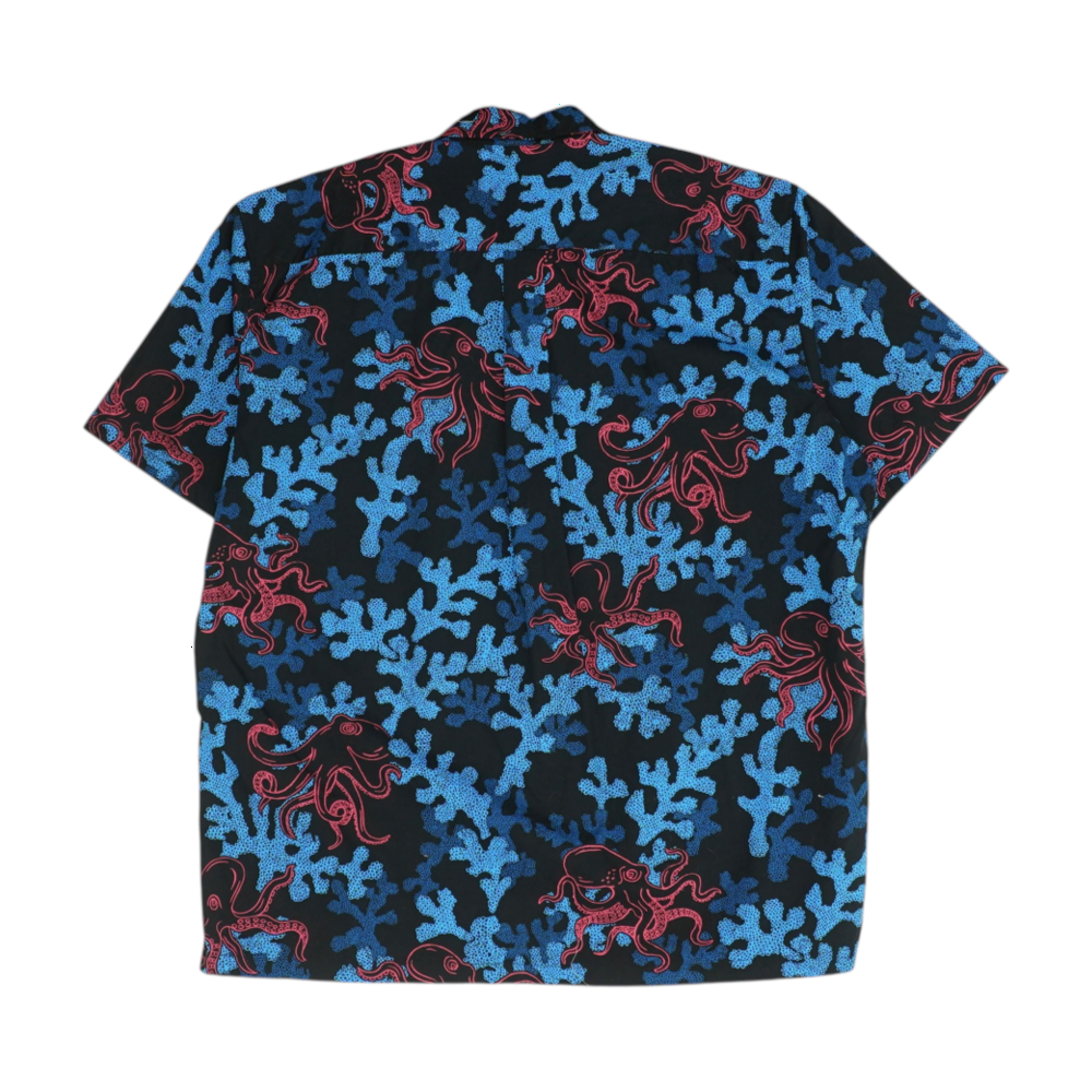 Multi Graphic Short Sleeve Button Down