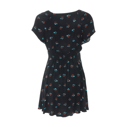 Black Floral Mini Dress