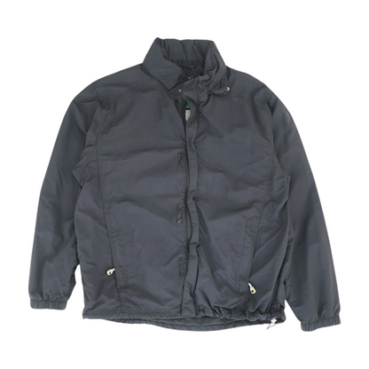 Black Solid Rain Jacket