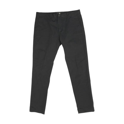 Black Solid Chino Pants