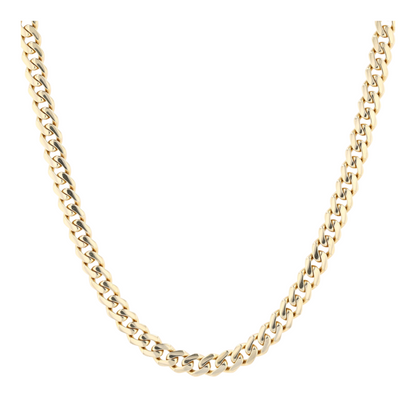 14K Yellow Gold Cubic Zirconia Chain Necklace