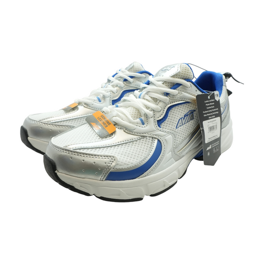 Silver Low-Top Athletic Shoes