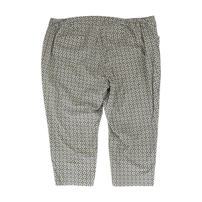 Beige Plus Print Regular Pants