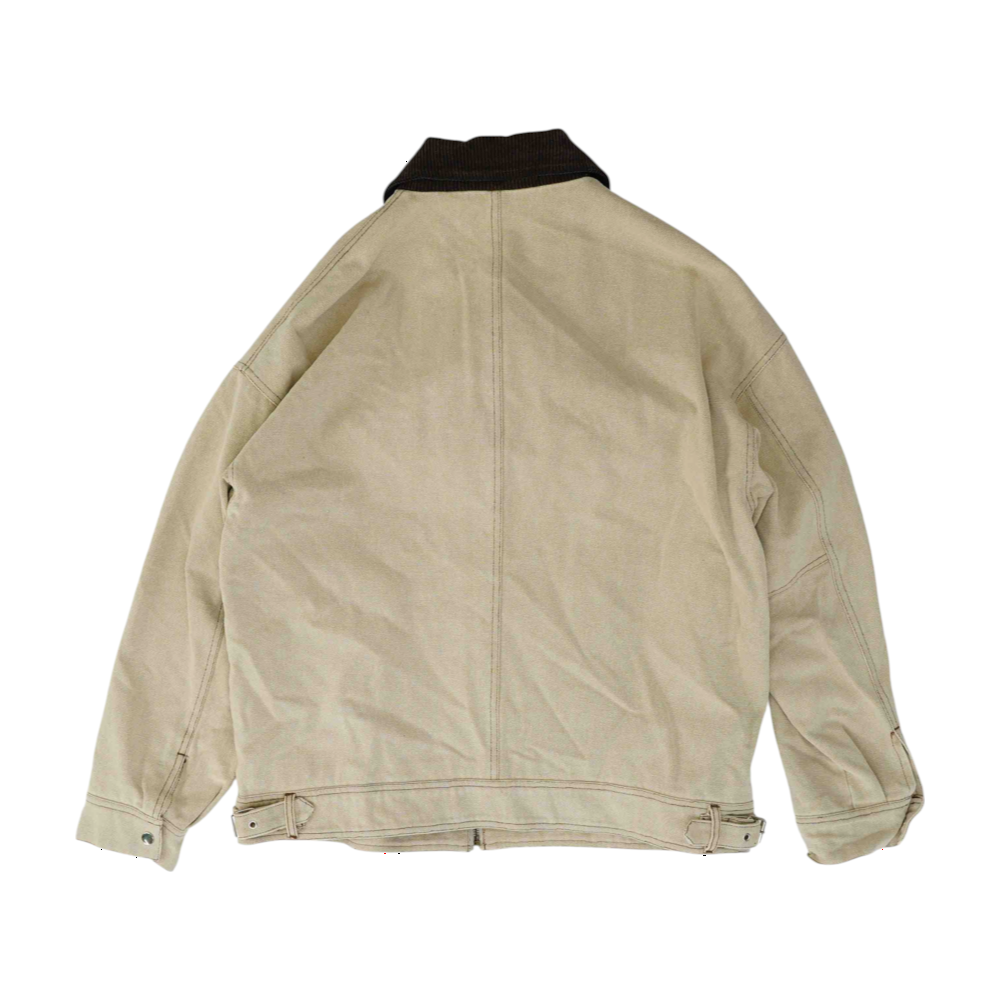 Beige Solid Jacket