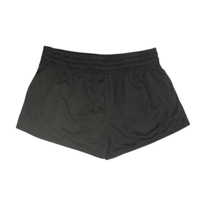 Black Solid Active Shorts