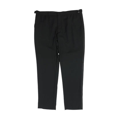 Black Solid Dress Pants
