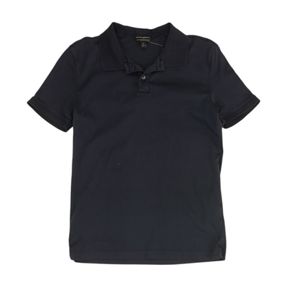 Navy Solid Short Sleeve Polo