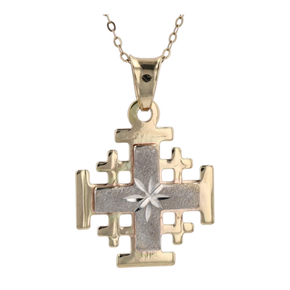 14K Two-Tone Gold Pendant Necklace