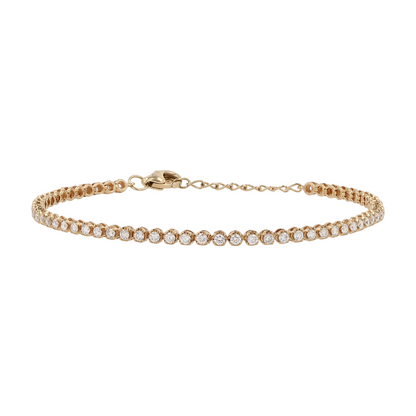 7/8 ctw 14K Yellow Gold Diamond Tennis Bracelet