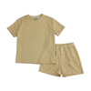 Tan Solid Short Set