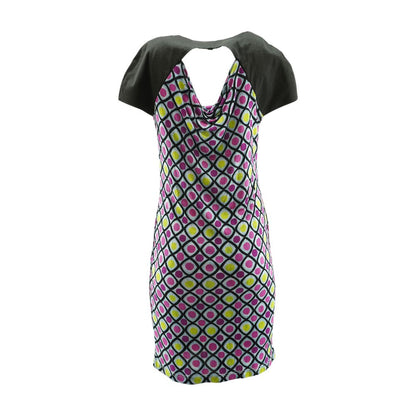 Purple Polka Dot Midi Dress