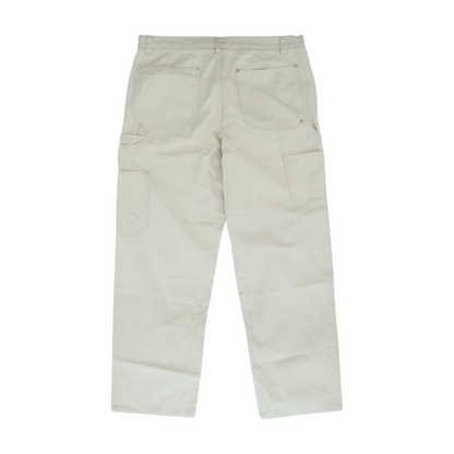Cream Straight Jeans