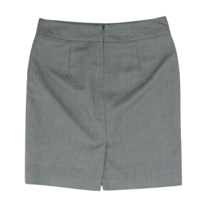 Gray Striped Mini Skirt