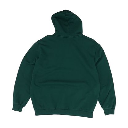 Green Solid Hoodie Pullover