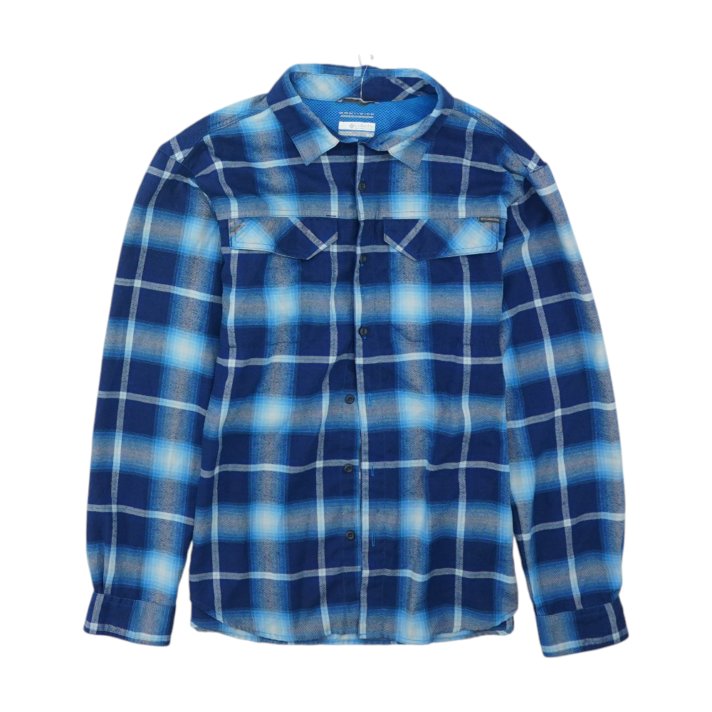 Blue Plaid Flannel Button Down