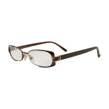 Brown F943 Rectangle Prescription Eyewear